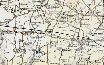 Old map of Bosham Sta in 1897-1899