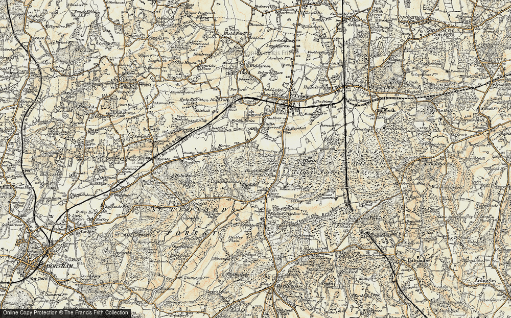 Old Map of Broadfield, 1898-1909 in 1898-1909