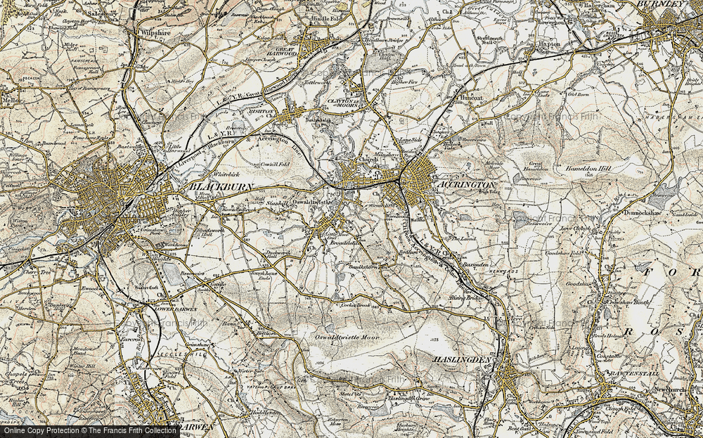 Old Map of Broadfield, 1903 in 1903