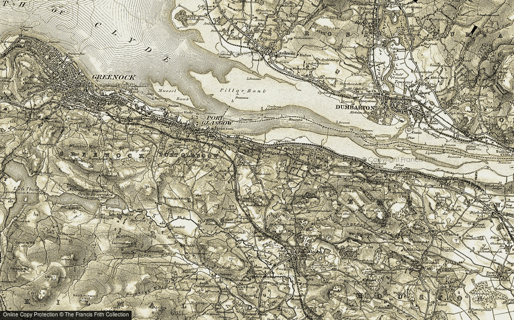 Old Map of Broadfield, 1905-1906 in 1905-1906