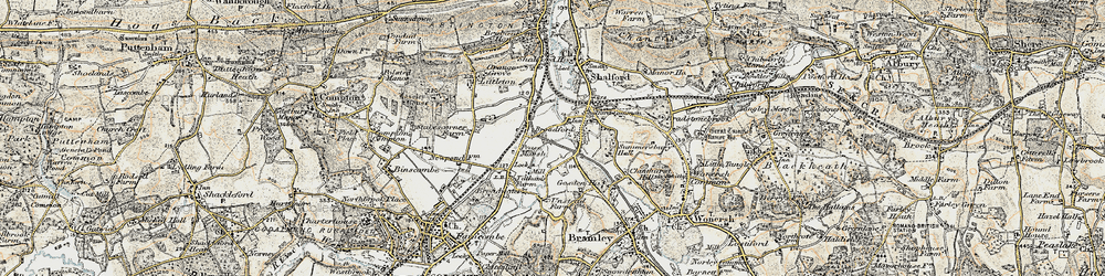 Old map of Broadford in 1898-1909
