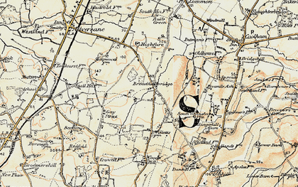 Old map of Broadford Bridge in 1898