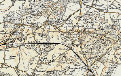 Old map of Broadgate in 1897-1909