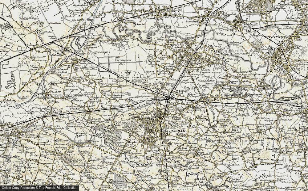 Old Map of Broadheath, 1903 in 1903