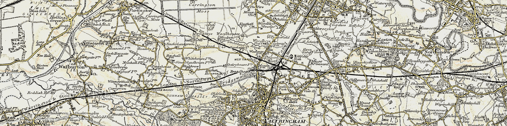 Old map of Broadheath in 1903