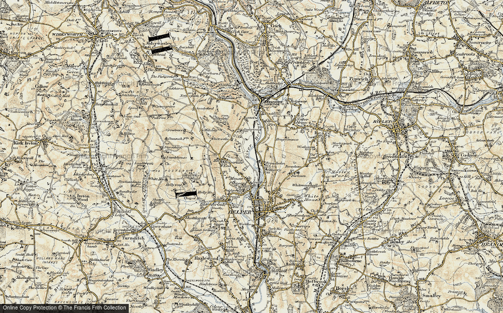 Old Map of Broadholm, 1902 in 1902