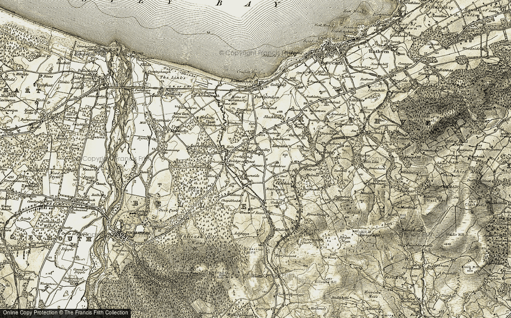 Old Map of Broadley, 1910 in 1910