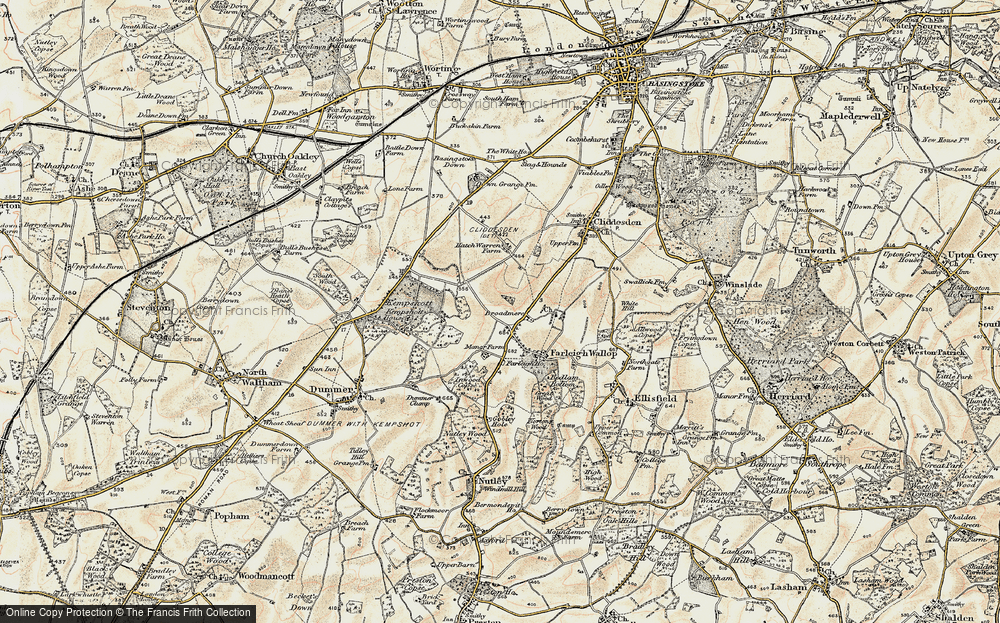 Old Map of Broadmere, 1897-1900 in 1897-1900