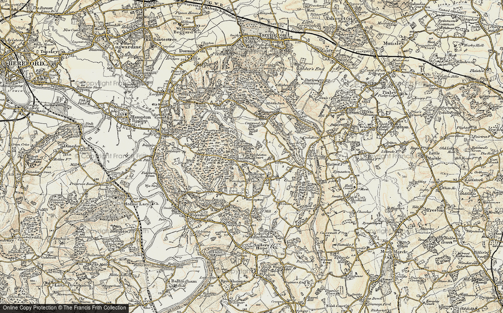 Old Map of Broadmoor Common, 1899-1901 in 1899-1901