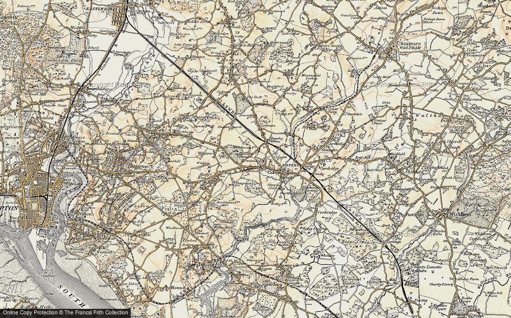 Old Map of Broadoak, 1897-1899 in 1897-1899