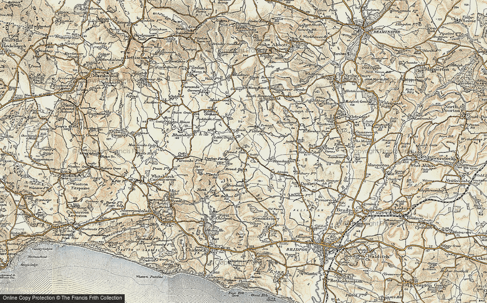 Old Map of Broadoak, 1898-1899 in 1898-1899