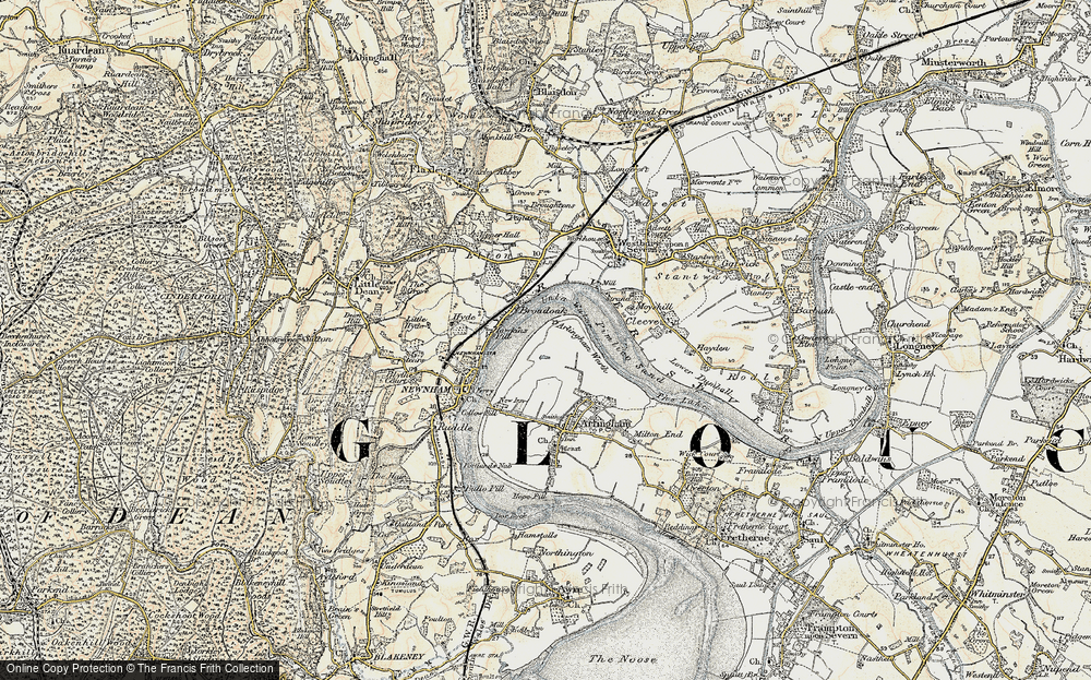 Old Map of Broadoak, 1899-1900 in 1899-1900