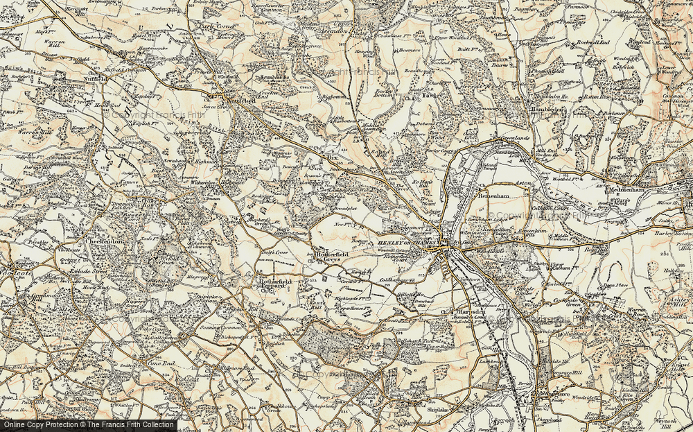 Old Map of Historic Map covering Brawns Ho in 1897-1909