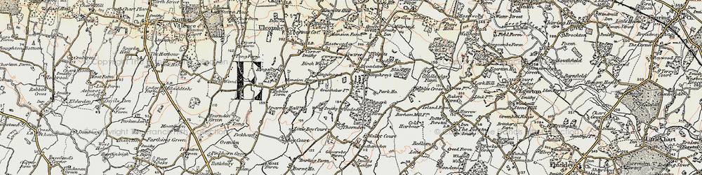Old map of Woodsden in 1897-1898