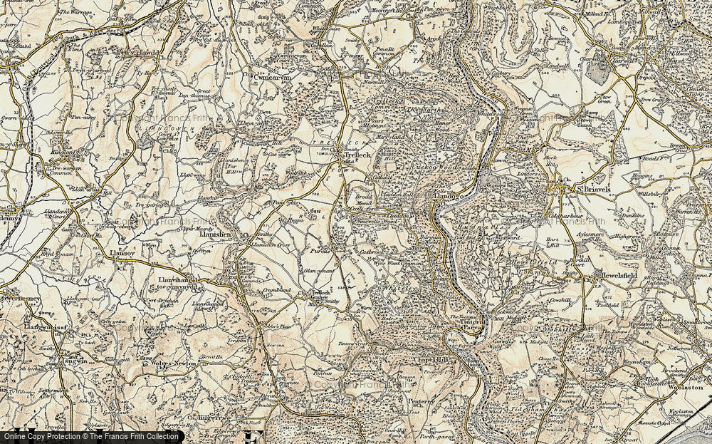 Old Map of Broadstone, 1899-1900 in 1899-1900
