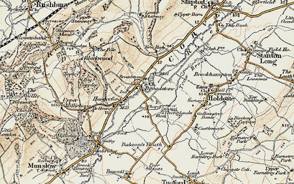 Old map of Broadstone in 1902
