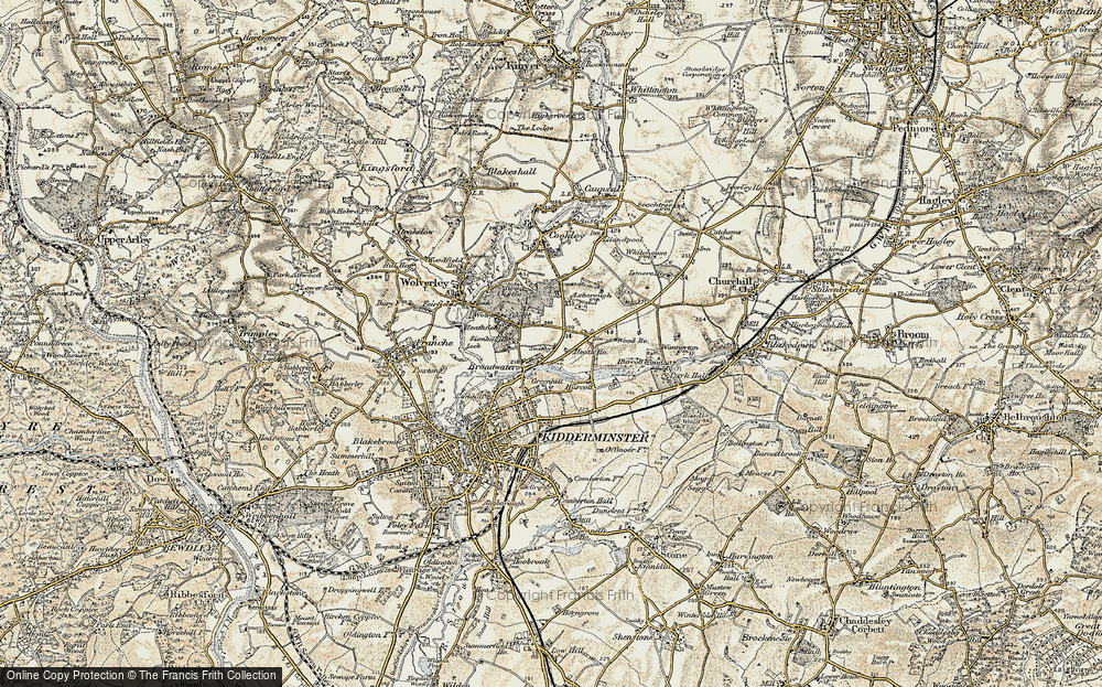Old Map of Broadwaters, 1901-1902 in 1901-1902