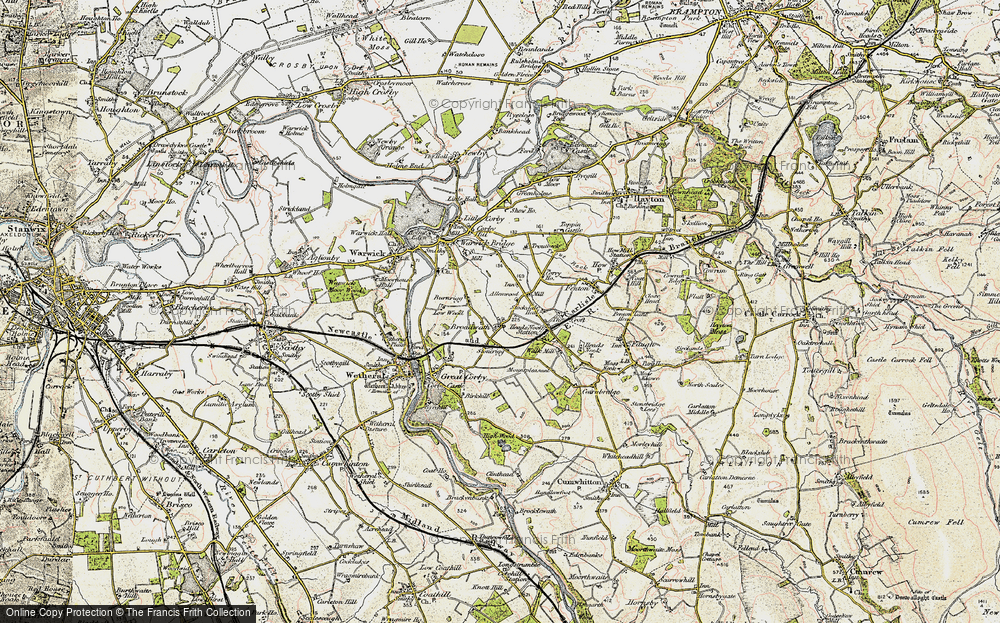Old Map of Broadwath, 1901-1904 in 1901-1904