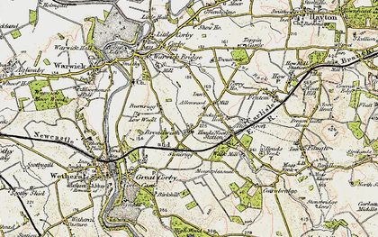 Old map of Broadwath in 1901-1904