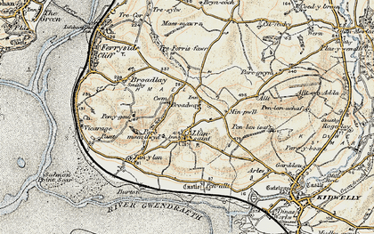 Old map of Bryn-y-mor in 1901