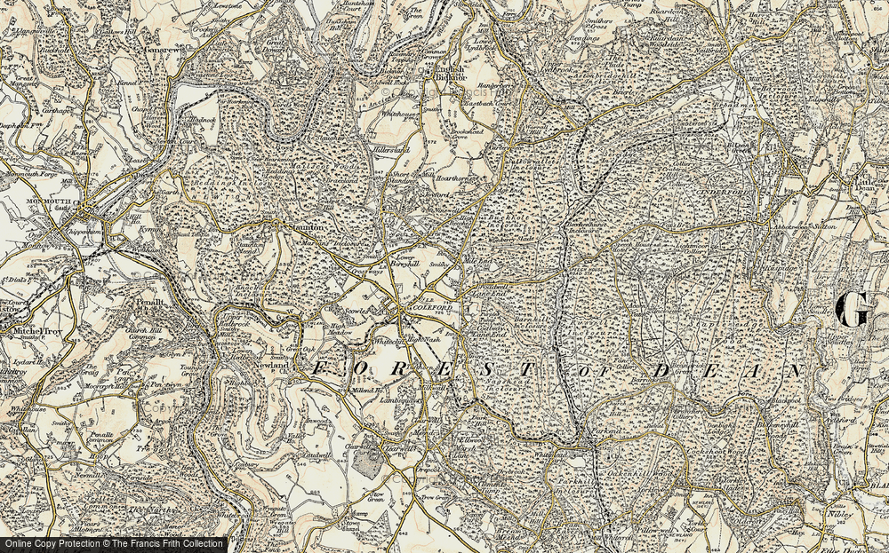 Old Map of Broadwell, 1899-1900 in 1899-1900