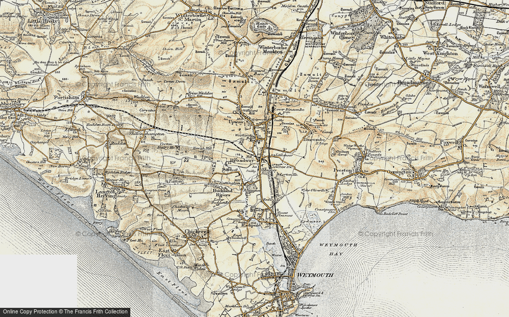 Old Map of Broadwey, 1899 in 1899