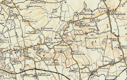 Old map of Brock Hill in 1898