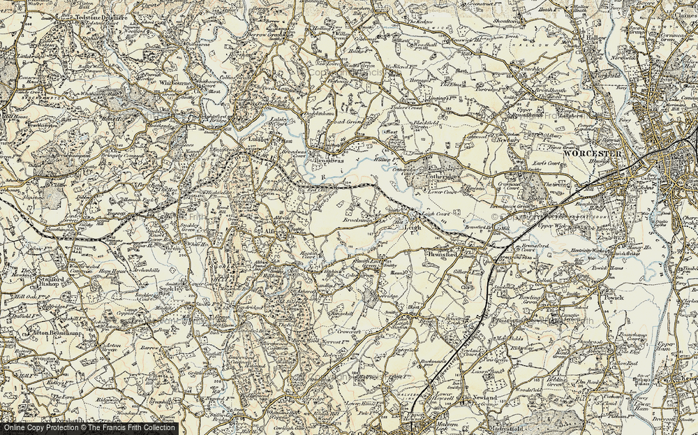 Old Map of Brockamin, 1899-1901 in 1899-1901