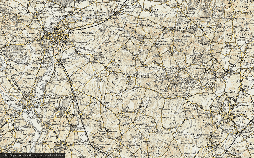Old Map of Brockencote, 1901-1902 in 1901-1902