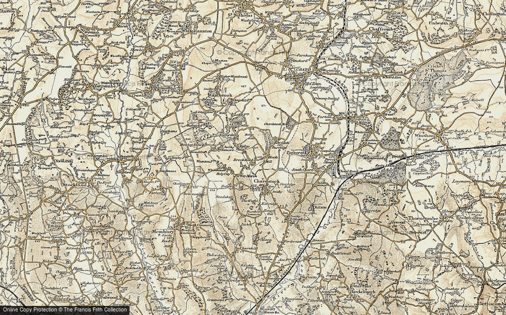 Old Map of Brockfield, 1898-1899 in 1898-1899