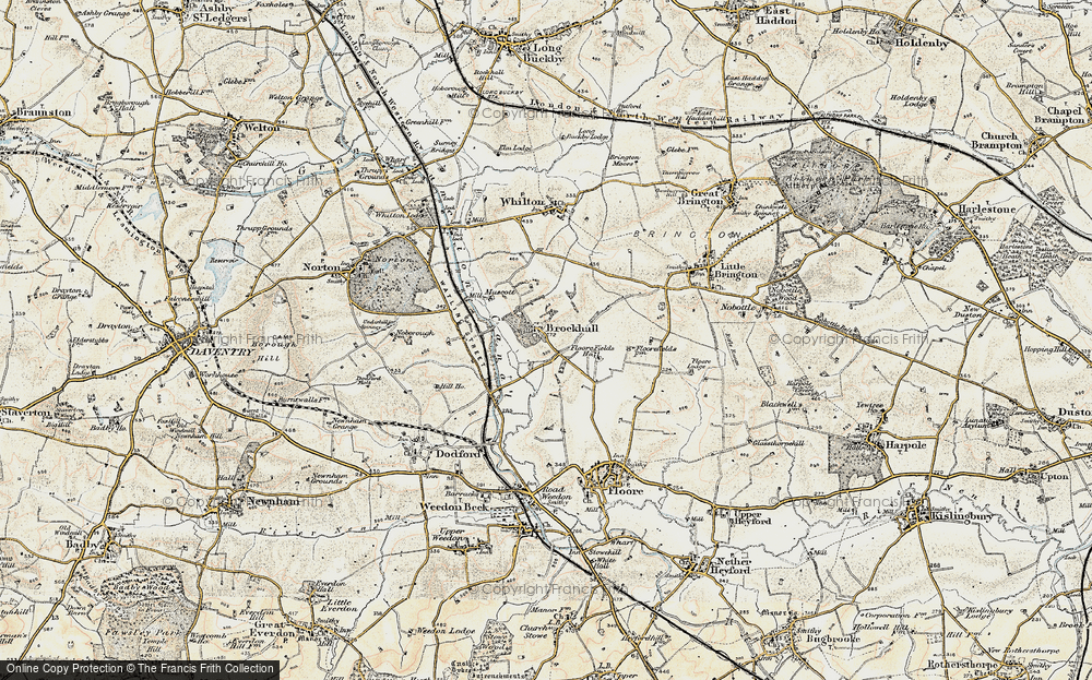Old Map of Brockhall, 1898-1901 in 1898-1901