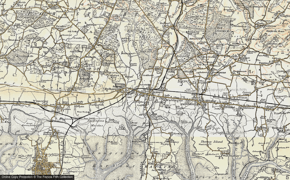 Old Map of Brockhampton, 1897-1899 in 1897-1899
