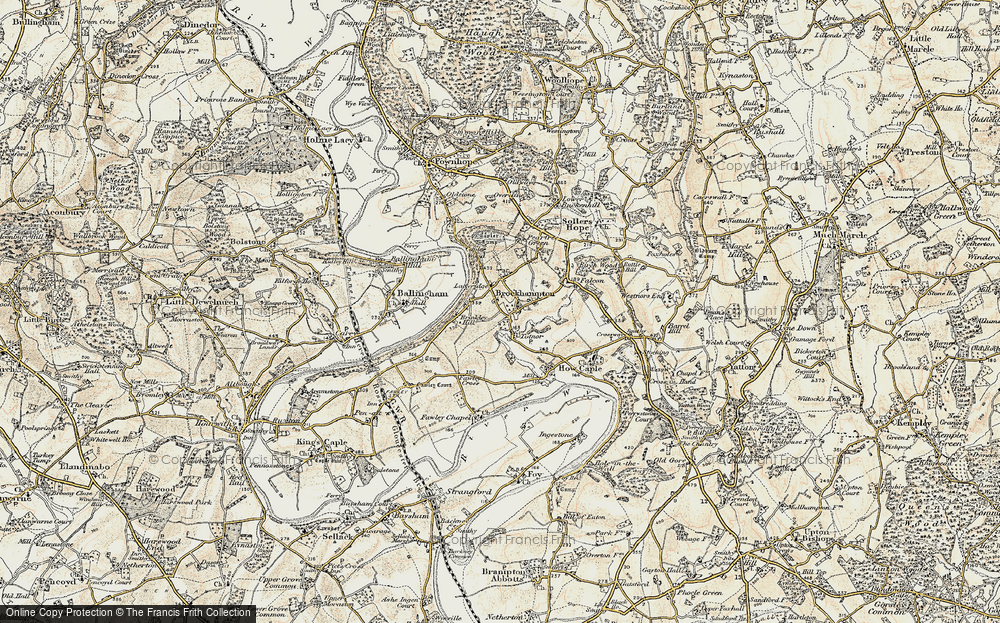 Old Map of Brockhampton, 1899-1900 in 1899-1900