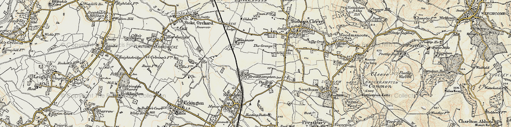 Old map of Brockhampton in 1899-1900