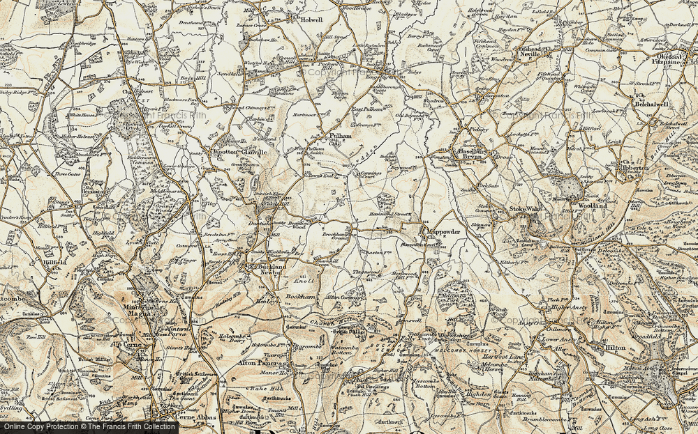 Old Map of Brockhampton Green, 1897-1909 in 1897-1909