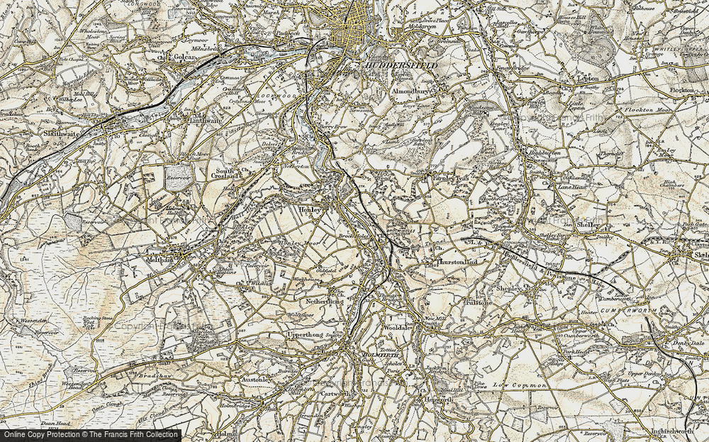 Old Map of Brockholes, 1903 in 1903