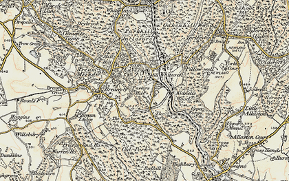 Old map of Brockhollands in 1899-1900