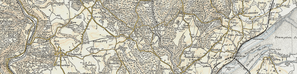 Old map of Brockhollands in 1899-1900