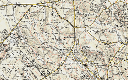 Old map of Brockhurst in 1902-1903