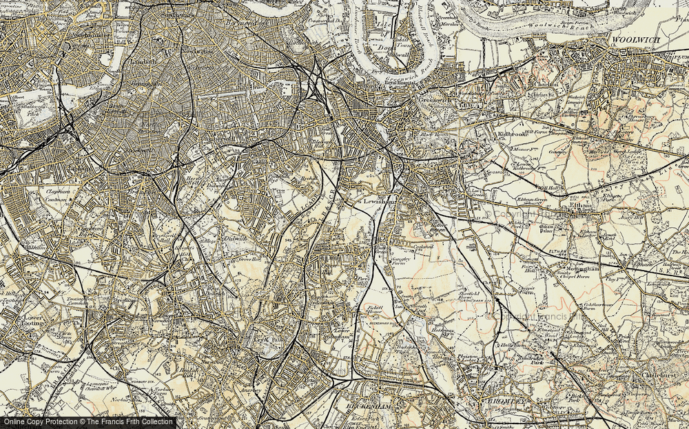 Old Map of Brockley, 1897-1902 in 1897-1902