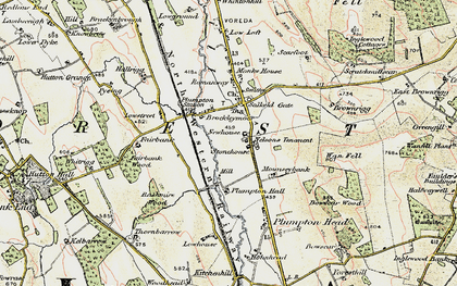 Old map of Bowscar in 1901-1904
