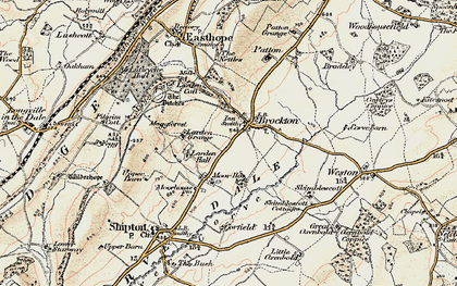 Old map of Larden Grange in 1902