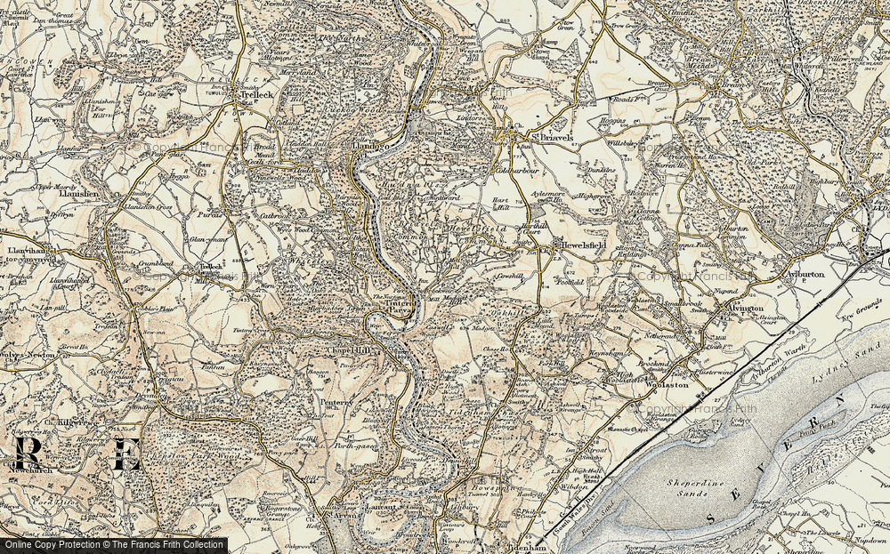 Old Map of Brockweir, 1899-1900 in 1899-1900