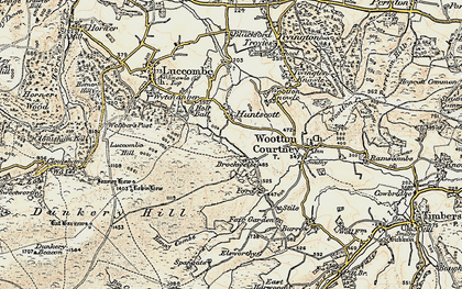 Old map of Brockwell in 1898-1900