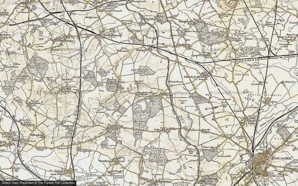 Old Map of Brodsworth, 1903 in 1903