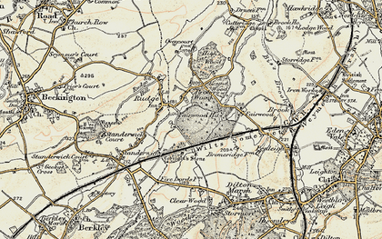 Old map of Brokerswood in 1898-1899
