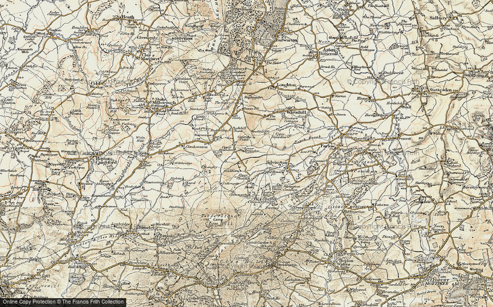 Old Map of Bromdon, 1901-1902 in 1901-1902