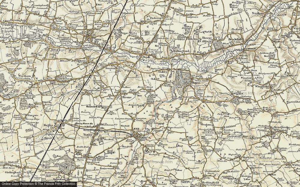 Old Map of Brome Street, 1901-1902 in 1901-1902