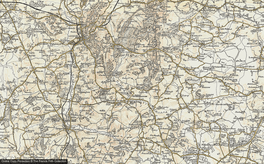 Old Map of Bromesberrow, 1899-1901 in 1899-1901