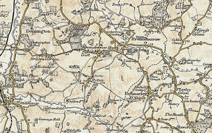 Old map of Bromesberrow Heath in 1899-1900